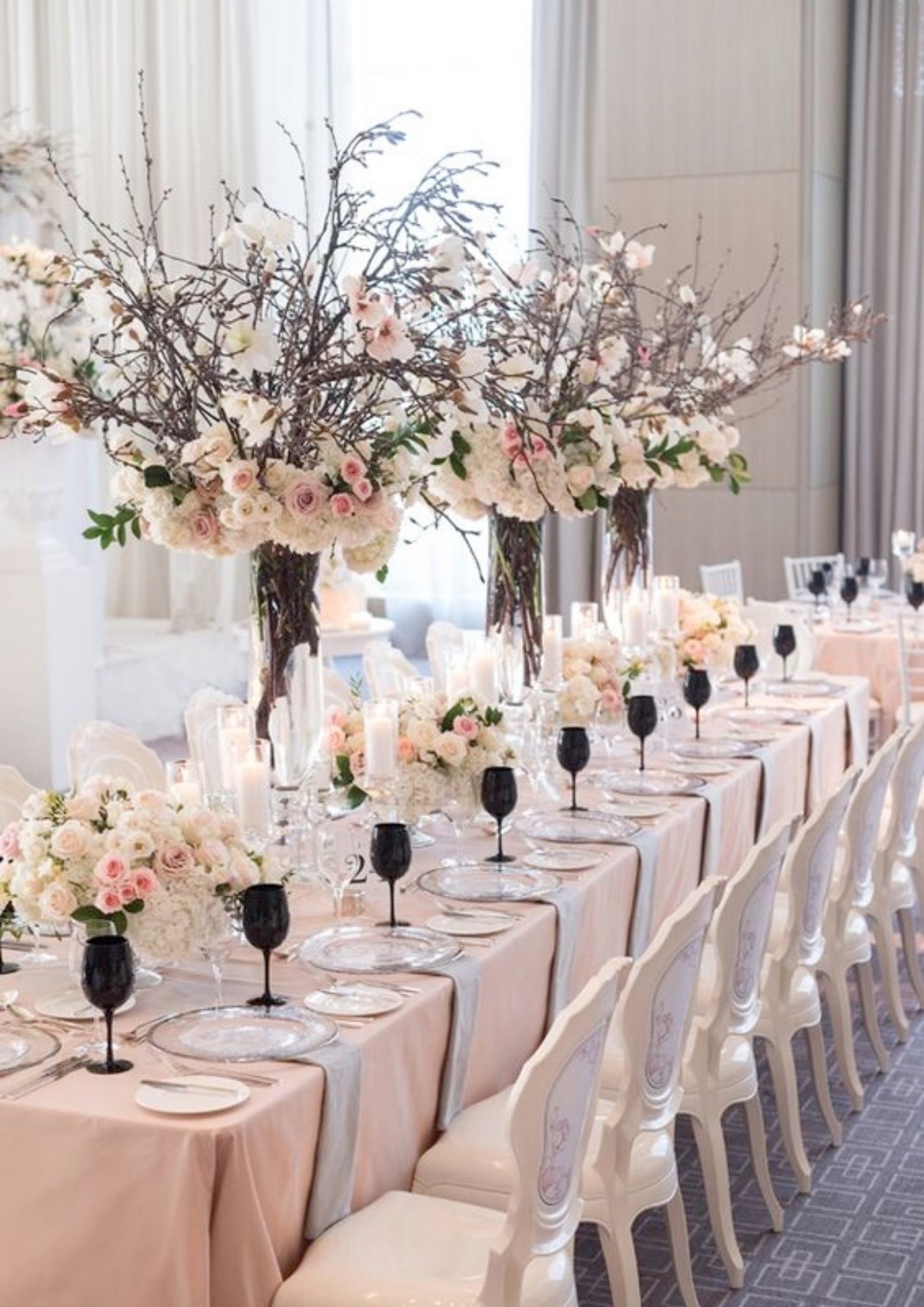 wedding table setup